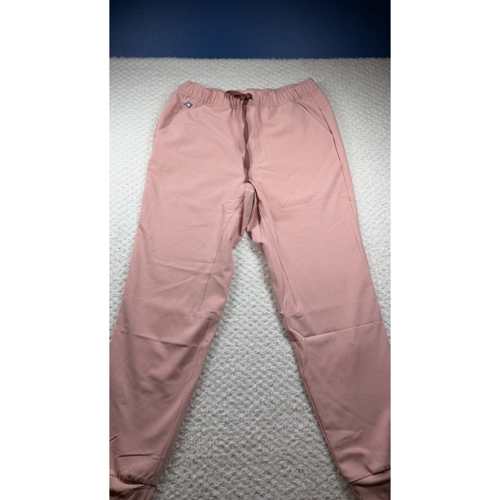 Figs Zamora Jogger Scrub Pants Size Large Small Lotus Logos Pink